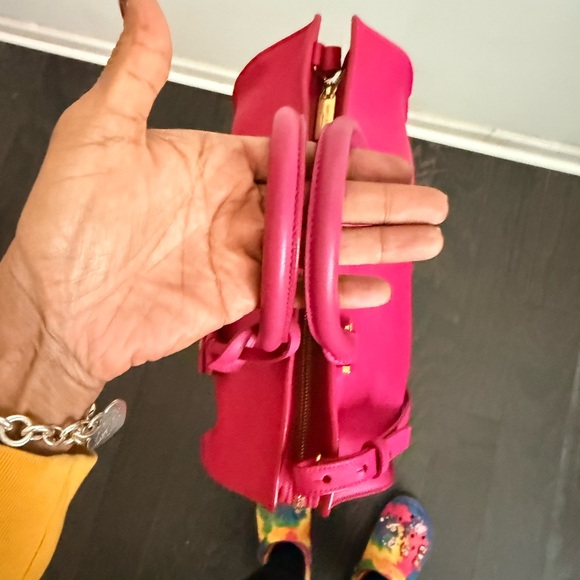 Yves Saint Laurent Fuchsia Satchel - Picture 5 of 8